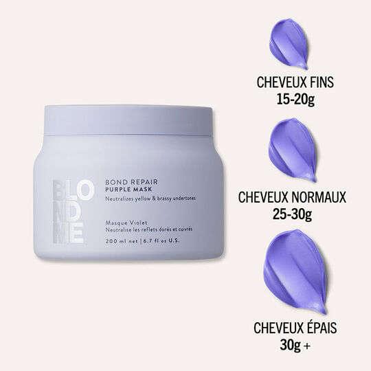 Masque violet Blondme Bond Repair Neutralisant 500ml