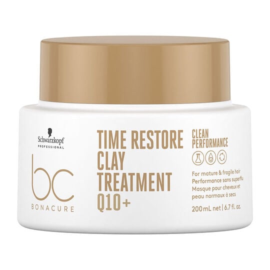 Masque argile renfor&ccedil;ateur cheveux matures et fragilis&eacute;s BC Time Restore 200 ml