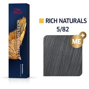 Coloration permanente Koleston Perfect Me+ 5/82 ch&acirc;tain clair perl&eacute; mat