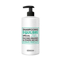 Shampooing équilibre racines grasses pointes sèches 1000ml,  Shampooing équilibre racines grasses pointes sèches 1000ml