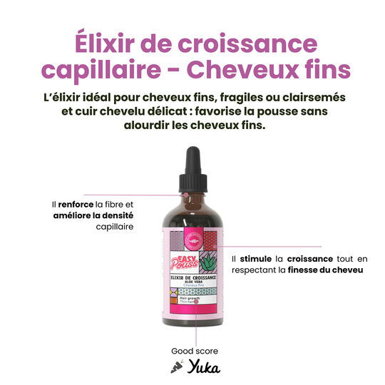 &Eacute;lixir de croissance capillaire cheveux fins et fragiles Easy Pouss