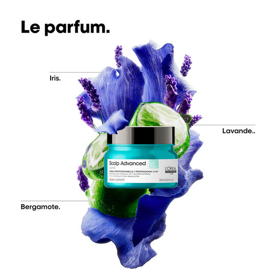 Argile 2-en-1 purifiante anti-gras Scalp Advanced 250ml