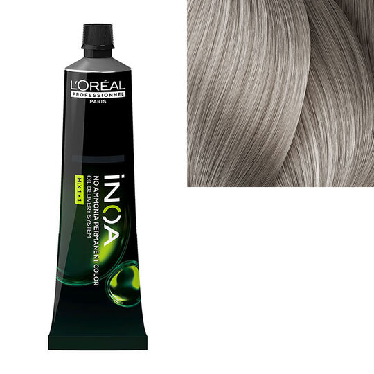 Coloration sans ammoniaque Inoa 9.1 blond tr&egrave;s clair cendr&eacute;