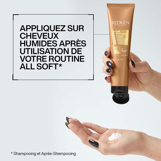 Soin sans rin&ccedil;age hydratant cheveux secs All Soft Moisture Restore