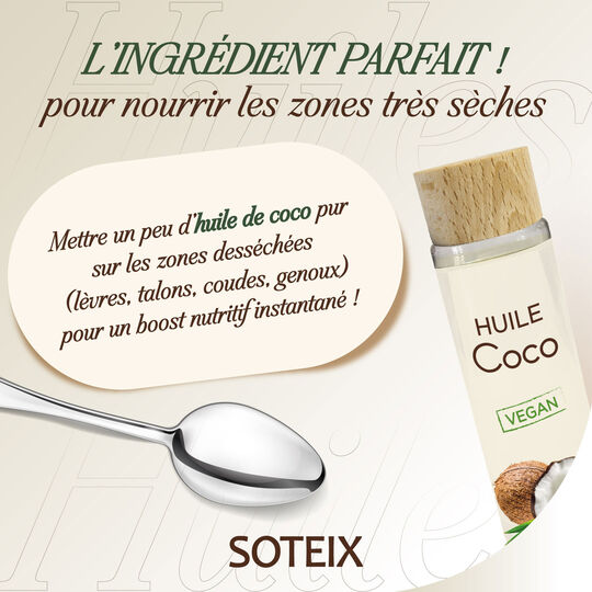 Huile de coco non parfumée