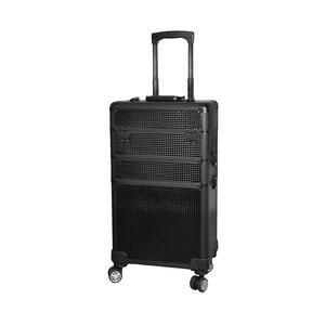 Valise 3 étages noire 3D,  Valise 3 étages noire 3D