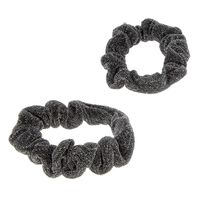 Duo de chouchous brillants argenté