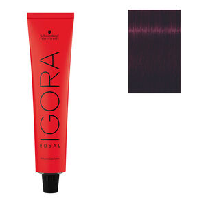 Coloration permanente Igora Royal 4-99 châtain violet extra