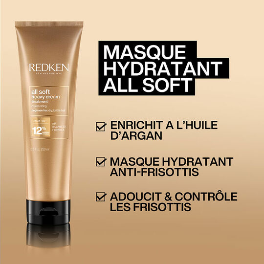 Masque hydratant pour cheveux secs Heavy Cream All Soft,  Masque hydratant pour cheveux secs Heavy Cream All Soft