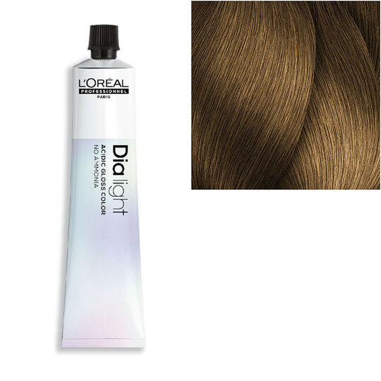 Coloration ton sur ton Dialight 7.3 blond dor&eacute;
