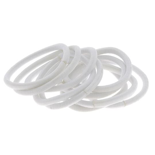 &Eacute;lastiques sans m&eacute;tal blanc