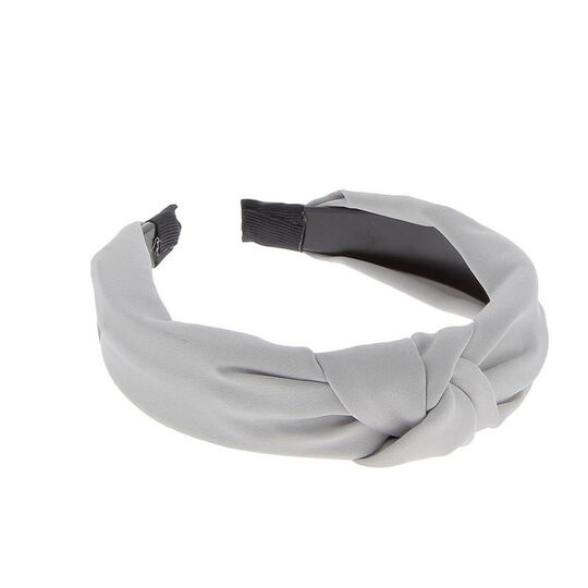 Serre-t&ecirc;te avec noeud argent