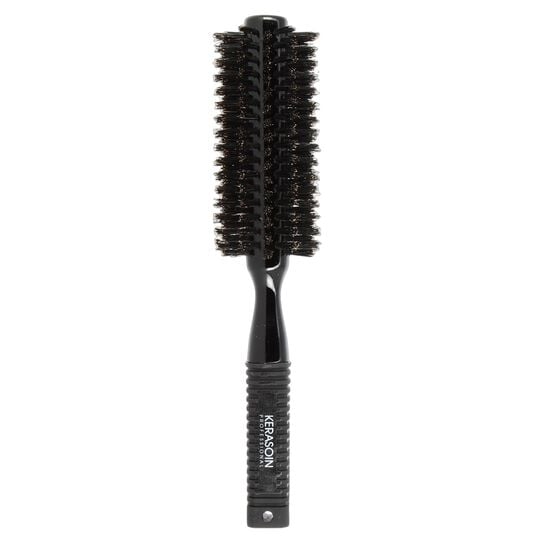 Brosse à brushing noire en poils de sanglier 43mm
