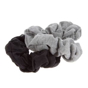 Chouchou tissus noir et gris