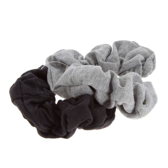 Chouchou tissus noir et gris