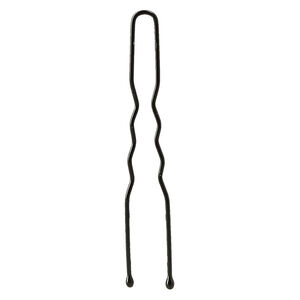 24 &Eacute;pingles ondul&eacute;es courtes noir