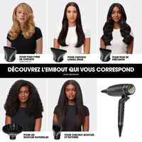 S&egrave;che cheveux Speed avec embout large et huile de lissage