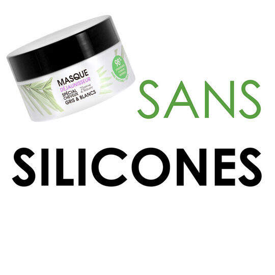 Masque d&eacute;jaunisseur cheveux gris & blancs Gamme Nature