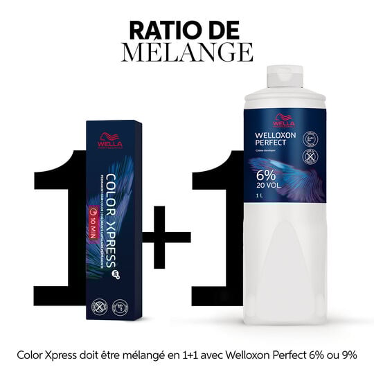 Coloration permanente Color Xpress 4/ châtain naturel