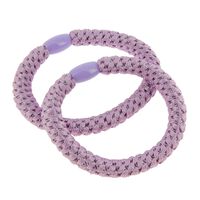 &Eacute;lastiques tiss&eacute;s sans m&eacute;tal violet iris&eacute;