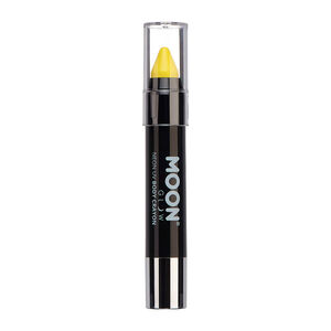 Crayon néon corps et visage Moon Glow jaune,  Crayon néon corps et visage Moon Glow jaune