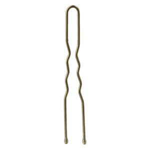 24 Épingles ondulées courtes bronze,  24 Épingles ondulées courtes bronze