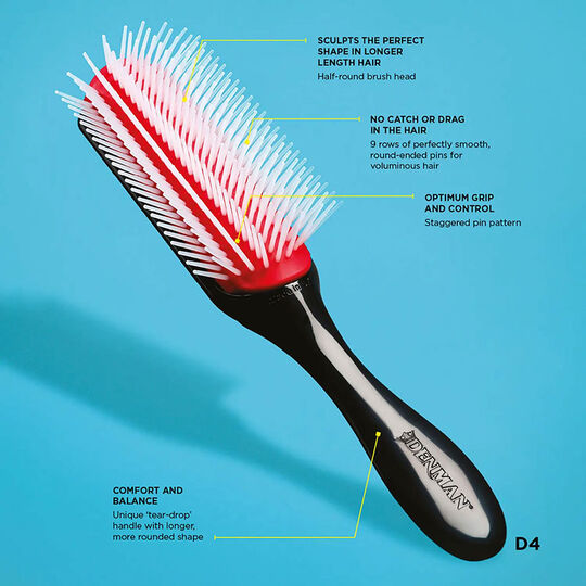 Brosse démêlante D4 rose,  Brosse démêlante D4 rose