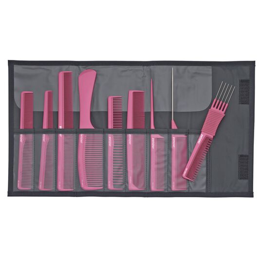 Trousse neuf peignes Rose