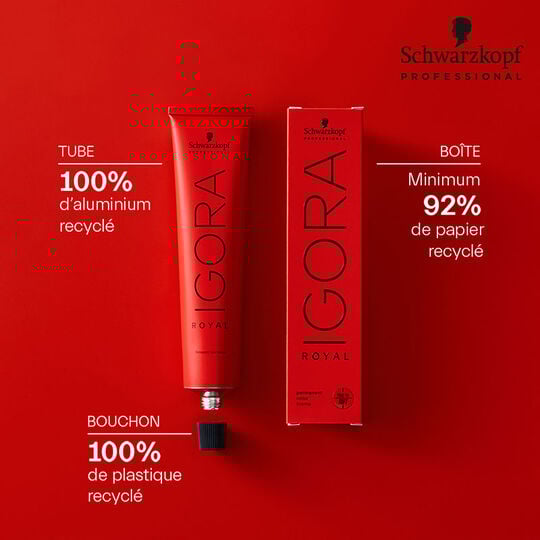 Coloration permanente Igora Royal 5-88 châtain clair rouge extra
