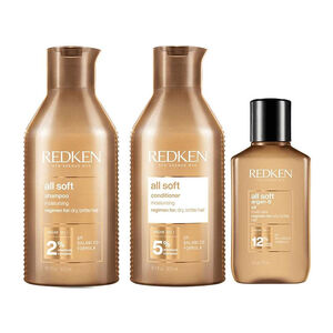 Le rituel hydratant cheveux secs et rêches All Soft,  Le rituel hydratant cheveux secs et rêches All Soft