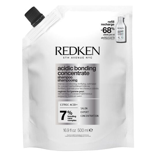 Shampooing r&eacute;parateur pour cheveux ab&icirc;m&eacute;s Acidic Bonding Concentrate recharge 500 ml
