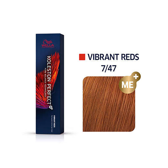 Coloration permanente Koleston Perfect Me+ 7/47 blond cuivr&eacute; marron