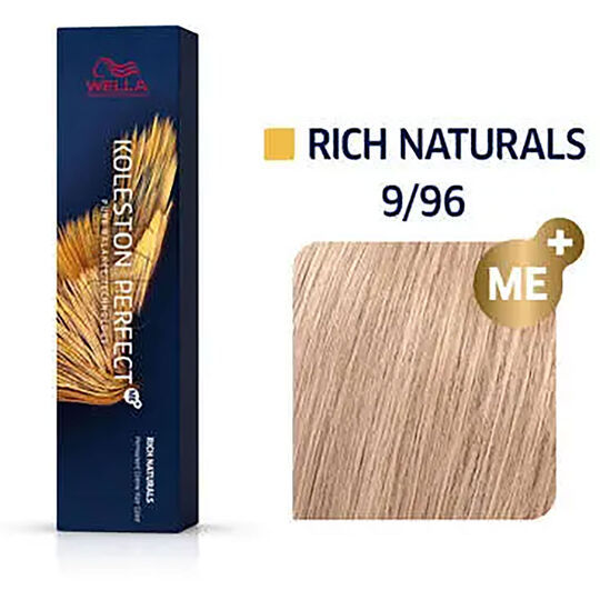 Coloration permanente Koleston Perfect Me+ 9/96 blond très clair fumé irisé