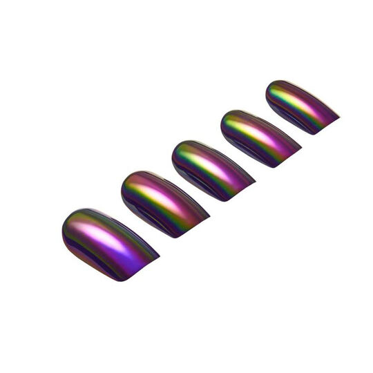 Faux ongle effet chrome mystic