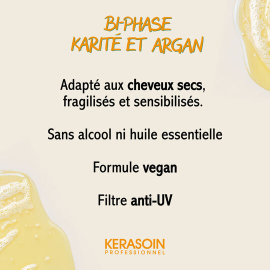 Démêlant bi-phase à l'argan et au karité 200ml,  Démêlant bi-phase à l'argan et au karité 200ml