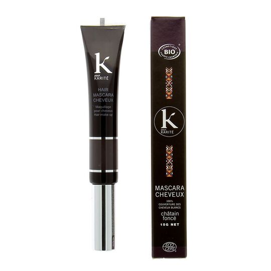 Mascaras cheveux Ton/Ton couverture cheveux blancs Ch&acirc;tain Fonc&eacute;