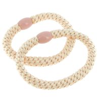 &Eacute;lastiques tiss&eacute;s sans m&eacute;tal champagne