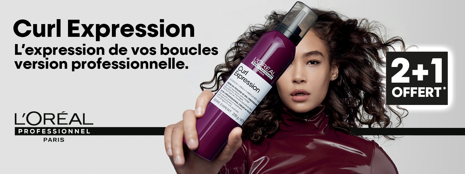 3 produits pour le prix de 2* sur une sélection Curl Expression de L'Oréal Professionnel. 3 produits pour le prix de 2* sur une sélection Curl Expression de L'Oréal Professionnel.
