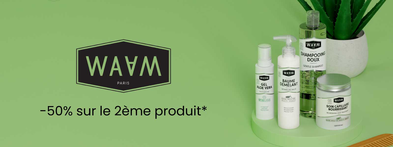 Waam Cosmetics : -50% sur le 2ème produit* !