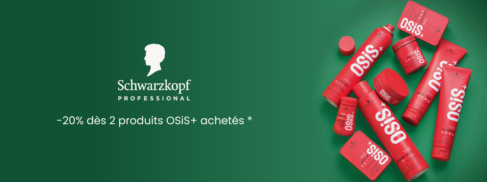 Schwarzkopf Professional : -20% dès 2 produits OSiS+ achetés *.