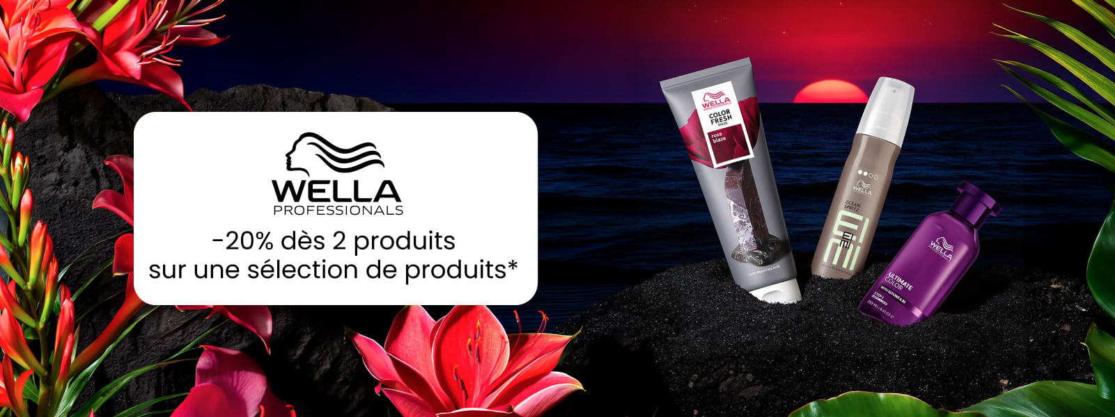Profitez de -20% dès 2 produits sur une sélection de produits Wella Professionals* Profitez de -20% dès 2 produits sur une sélection de produits Wella Professionals*