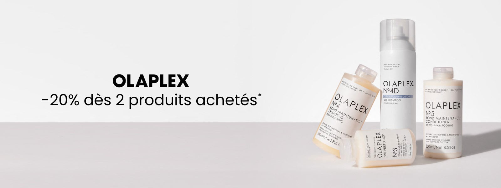 Olaplex : -20% dès 2 produits achetés*.