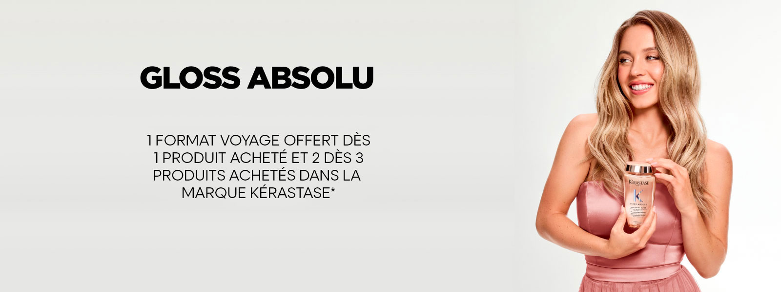 Kérastase : 1 format voyage offert dès 80€ d'achat, 2 (différents) dès 120€ d'achat*.