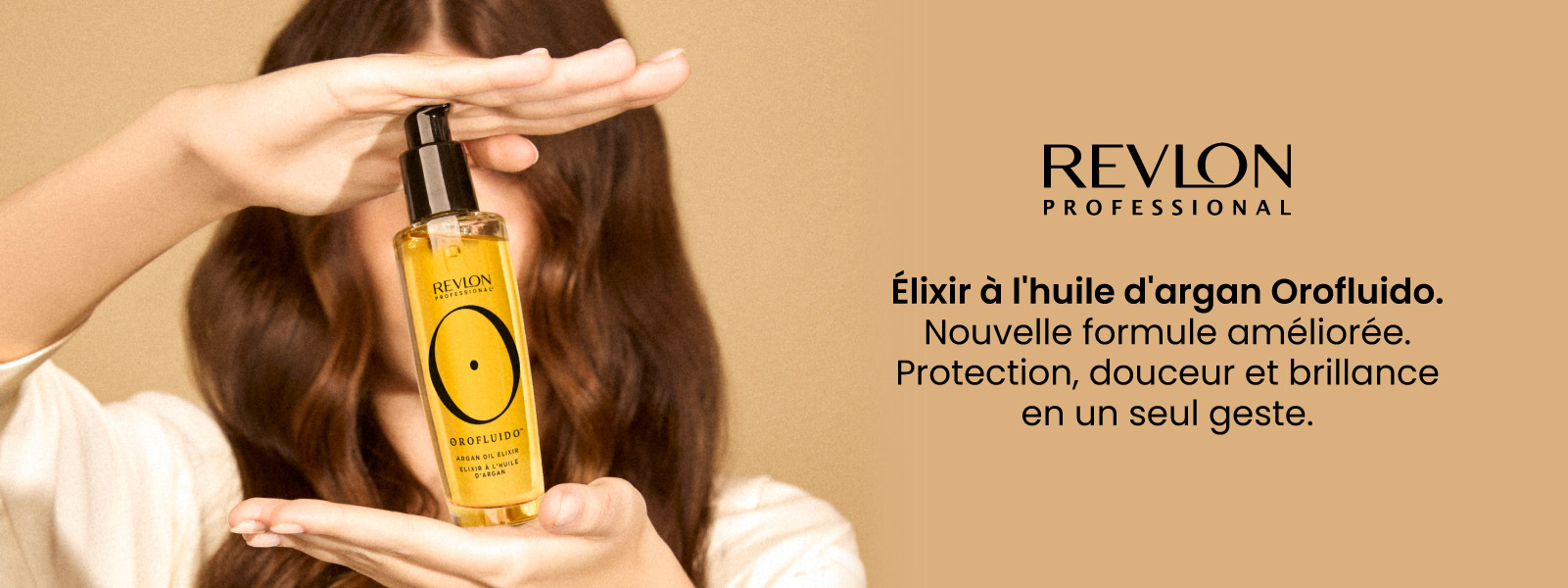 (Re)découvrez l'élixir à l'huile d'argan Orofluido de Revlon Professional. (Re)découvrez l'élixir à l'huile d'argan Orofluido de Revlon Professional.