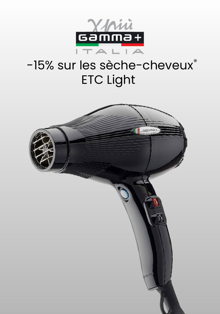 -15% sur les seches cheveux Gamma Piu