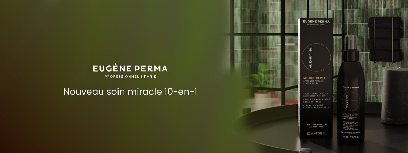 Découvrez le nouveau soin Miracle 1à en 1 de Eugène Perma Professionnel. Découvrez le nouveau soin Miracle 1à en 1 de Eugène Perma Professionnel.