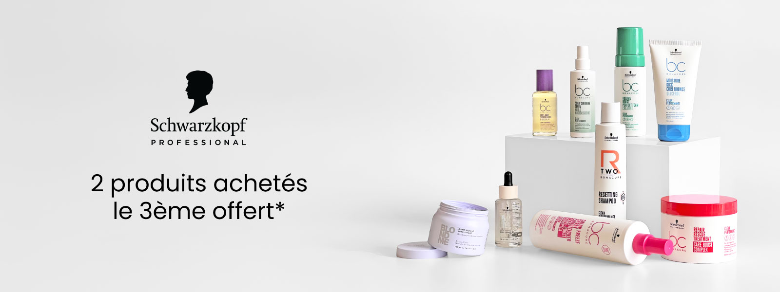En septembre, pour 2 produits Schwarzkopf Professional achetés, le 3ème produit est offert !