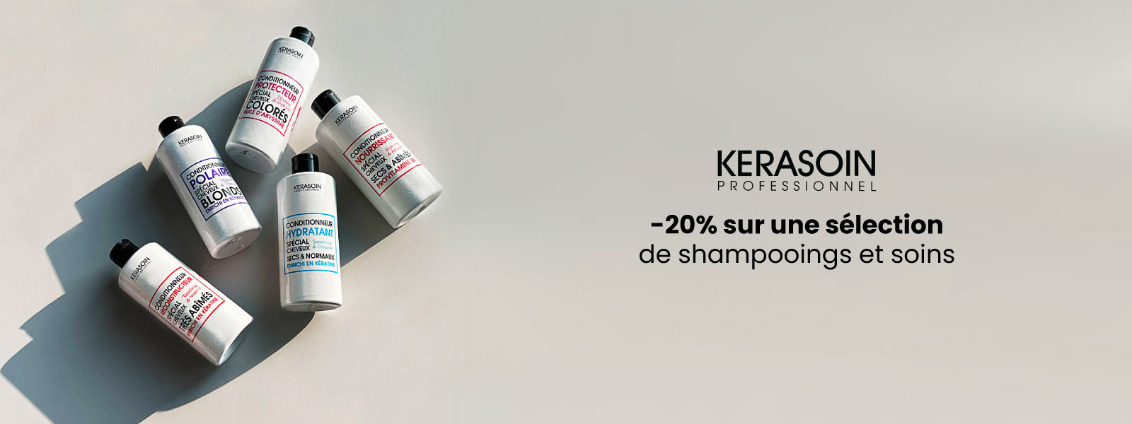 Kerasoin Professionnel : -20% sur une sélection de shampooings et soins
