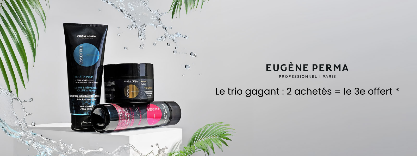 Eugène Perma Professionnel : 2 produits achetés = le 3ème offert*.