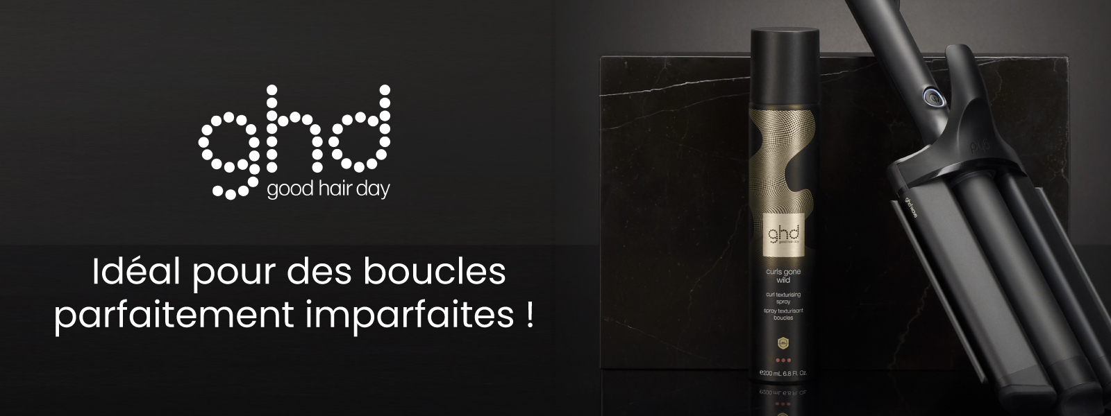 En mai, découvrez le nouveau Spray texturisant boucles ghd Curl Gone Wild qui sera l'allié parfait de votre triple waver !
